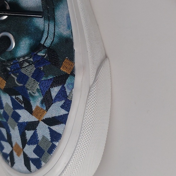 Vans Authentic 44 DX Mixed mosaic women's sneakers blue White size 6 - Picture 3 of 10
